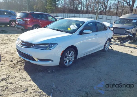2016 Chrysler 200 Limited from USA, damaged, VIN 1C3CCCABXGN125840